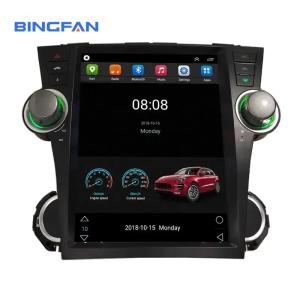 China 12.1 Inch Tesla Vertical Screen Car Dvd Radio Player For Toyota Highlander factory
