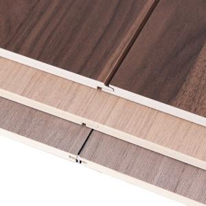 China Office Indoor WPC Slotted Wood Veneer Wall Panel Moisture Proof factory