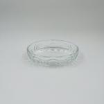 Glass Bathroom Accessories Clear Ribbed Vertical Stripe Luxury Lotion Bottle