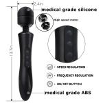 Black Muscle Fascia Massager / Sports Recovery Massagers With Powerful Quiet