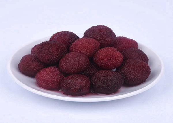 Pure Natural Canned Waxberry / Bayberry In Syrup Fresh Taste Organic Canned