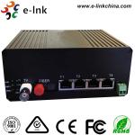 Video Ethernet Industrial Fiber Media Converter 4 10 / 100M Ethernet 1 Video