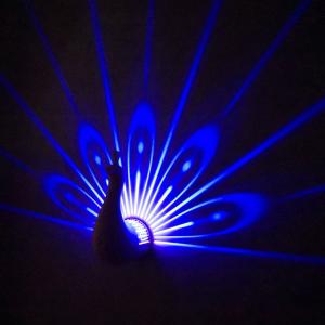 China Novelty gifts product Peacock projection lamp, funny and attractive peacock projector lamp factory