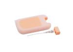 30ml Orange Perfume Spray Pump Plastic Refillable Square Cosmetic Portable