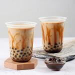 Transparent Disposable Plastic Cups With Lids Custom Logo For Takeaway Beverages