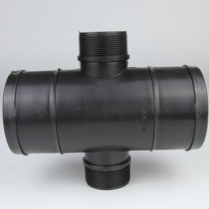 China Corrosion Resistant Irrigation Pipe Tee Double Wire Four Way 3 4 Irrigation Tee factory