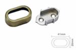 Wardrobe Removable Oval Tube Holder Support