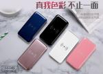 ABS 10000mAh UV finish Dual USB Mirror Wireless Charger Sticker Power Bank 5V 2