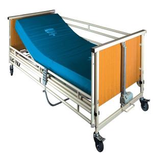 China Cold Rolling Steel Structure Automatic Patient Bed , Wood Medical Adjustable Bed factory