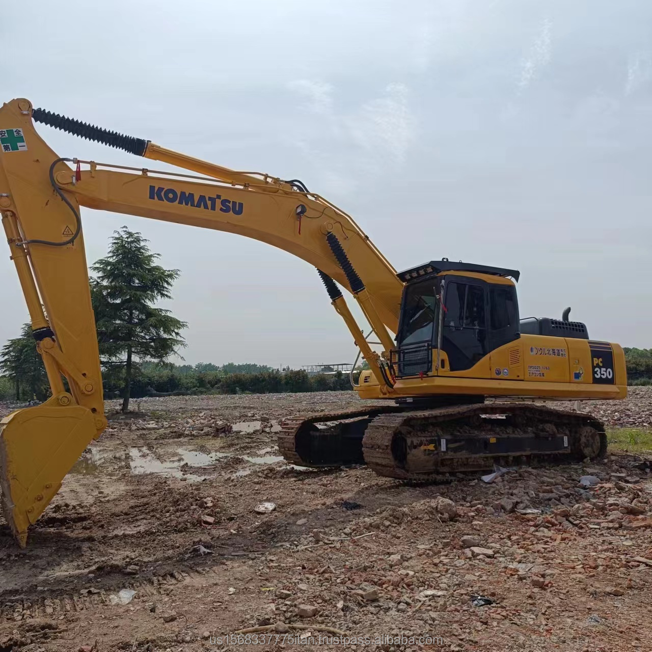 Used Komatsu PC350 Excavator 35 Ton Crawler Hydraulic Excavator with 0.3M³ Bucket Capacity