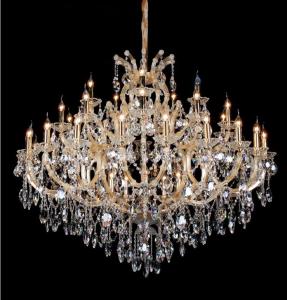 China LED E14 Ceiling Crystal Candle Chandelier Lamp Waterproof Dirt Resistant factory