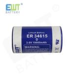 3.6V D Size ER34615 Lithium Thionyl Chloride Battery Manufacturers cylindrical
