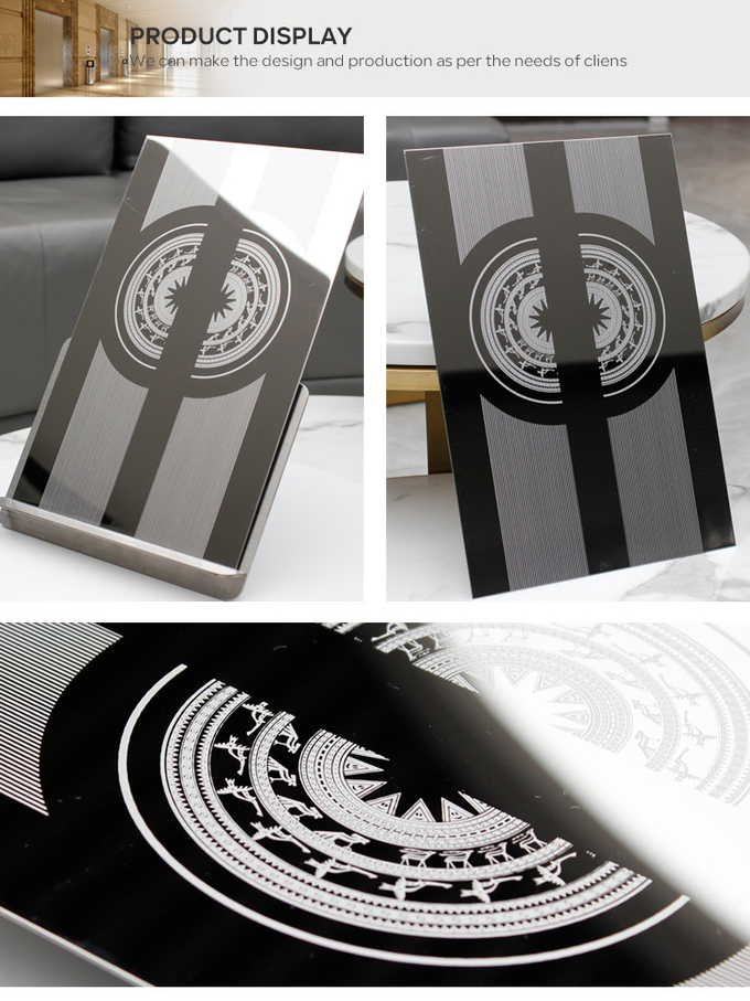 Mirror Etched Rolled Elevator Stainless Steel Sheet For Door Decoration Anti Rust