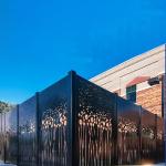 Garden Customized Corten Steel Perforated Panels Oem / Odm For Wall Decoration