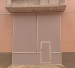 Strong Steel Warehouse Industrial Sliding Door 2.5mm Sheet Windproof