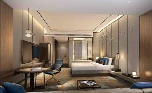 China ISO14001 Standard Bedroom Storage Wardrobe Customize Size For Luxury Hotel Suites factory