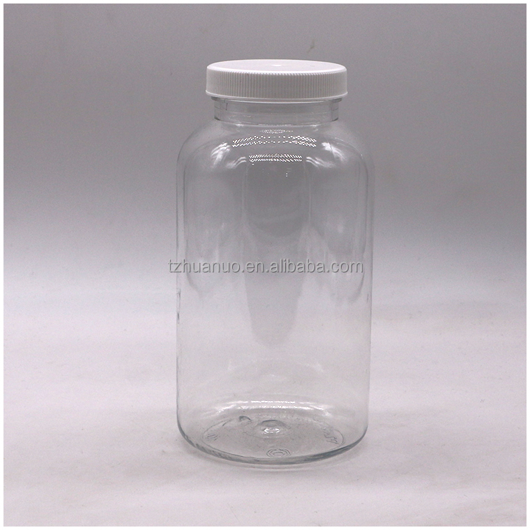 Customizable Wide Mouth Pill Bottle PET Container for Medicine Supplement Packaging