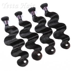 China Black No Shedding Wavy Virgin Indian Hair Weave Glossy And Clean factory