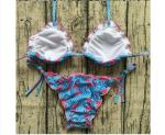 Swimwear button 2018 Sexy Bikinis women swimsuit brazilian woman Bandeau Push up