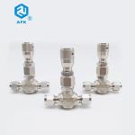 Industrial Grade 1 2 Ss Needle Valve Ferrule Connection