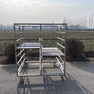 China Heavy Duty Stainless Steel Rack Trolley For Industrial With Brake And No Brake Common's 765 965 1300 1350 1475 1725 1750 factory