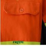 Fire Rated Fr Cotton Coveralls Two Tone Cotton Denim Orange Navy Blue