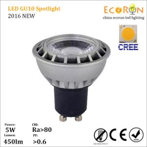 China ce rohs cree cob 5w 7w led spotlight gu10 ac220v led spotlight lamp with 3 years warranty factory