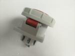 Red Cover Industrial Plug Sockets 32Amp Rated Current Nylon Material