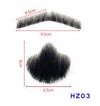 Real Hair Realistic Fake Beard and Moustache for Men Cosplay Invisible Mustache