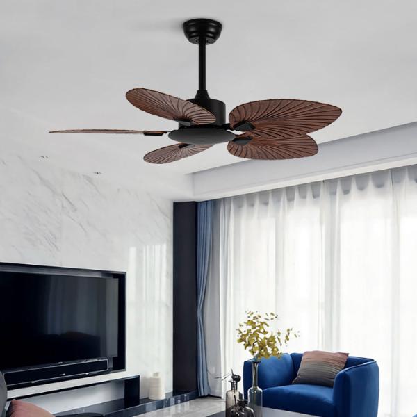 Vintage Style Black White Living Room Bedroom Decorative 5 ABS Blades Modern