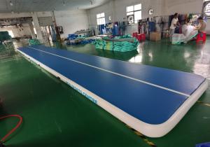China DWF 1.2mm Plato Inflatable Gymnastics Tumble Mats Air Track 15*2*0.2m factory