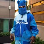 Color Block Contrast Reverse Stitch Pullover Sweatpants and Hoodie Set