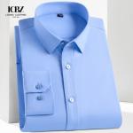 Spring Four-Season Men's Long-Sleeved Shirt with Waterproof and Stain-Proof