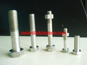 China NiCr22Mo9Nb Inconel625 Hex bolt GH3625 GH625 W.Nr 2.4856 NA21 UNS N06625 bolt factory