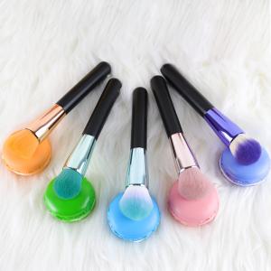 China Customized 6PCS Colorful Makeup Brush Set , Premium Synthetic Foundation Brush Kit factory