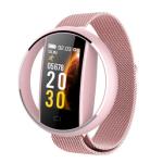 Couple Mesh Stainless Steel Band LED Smart Watches Multifunctional Sleep