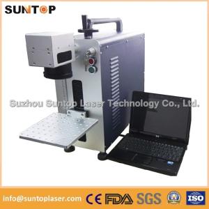 China Bearing portable fiber laser marking machine small size desktop model factory
