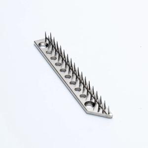 China Textile Finishing Parts Stenter Needle Pin Plate Steel Needle Plate factory