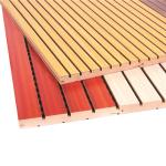 Interior Wooden Grooved Acoustic Panel Pop Ceilings PVC Wall Panels