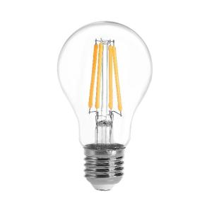 China LED commercial A60 E27 8w glass bulb decorative clear vintge 100lm/w bright glass transparent retro filament bulb light factory