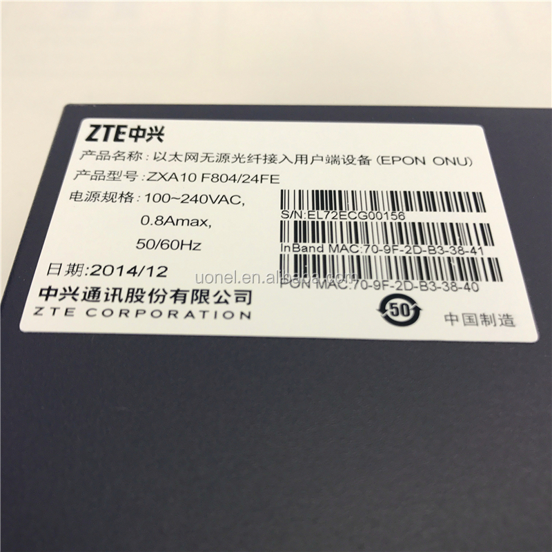 ZTE ZXA10 F804 - ZTE F804 GPON OUN Multiple Dwelling Unit for FTTB / FTTO