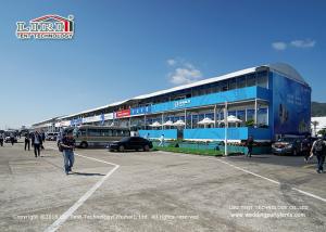 China Aluminum Frame Double Decker Marquee Tents PVC Roof Cover No Pole Inside factory