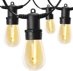 China Weatherproof IP65 48FT Patio String Outdoor Deck Lights factory