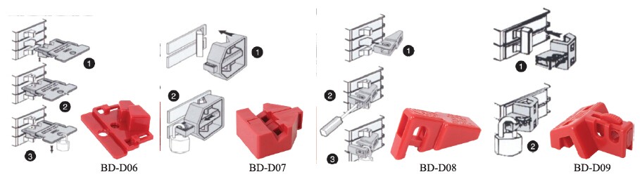 Electrical MCCB Moulded Case Circuit Breaker Lockout