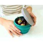 1000ml Food Storage Portable Collapsible Travel Foldable Silicone Bowl With