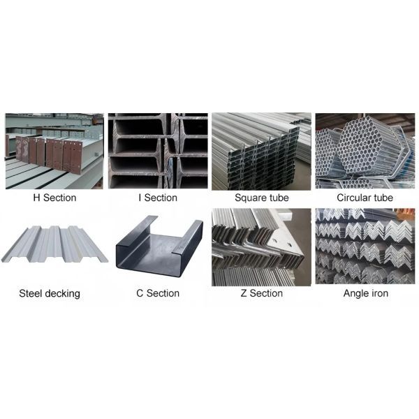 Customizable Design Prefabricated Steel Warehouse with Galvanized Surface Treatment for Large Span Construction