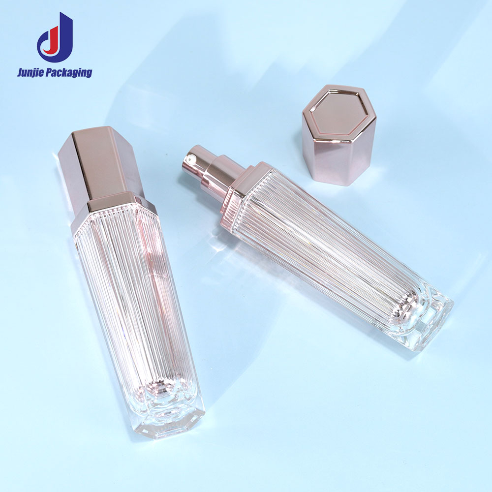 Plastic Acrylic Bottles Cosmetic Packaging Containers 40ml UV Printing for Packaging