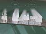 Optical Fiber 300mm Length Sapphire Bar With Groove 0.5mm Depth