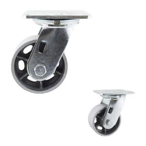 China 4x2 Inch Hollow Core Furniture Swivel Casters 200kg Load Capacity factory