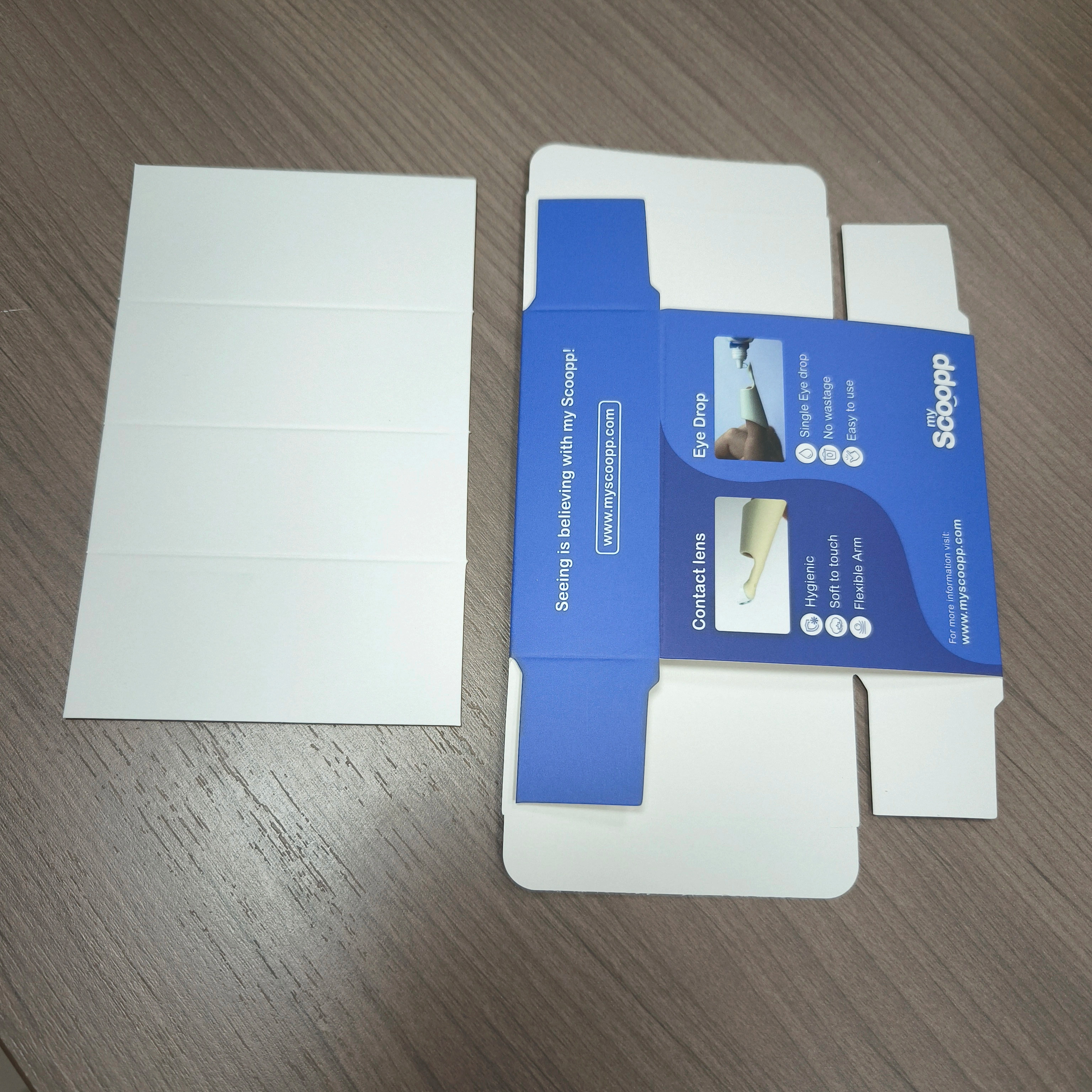 China Eye Contacts Paper Box Color Contact Lens Cleaner Paper Box Tooth Pick Dental Floss Wrapped Package factory